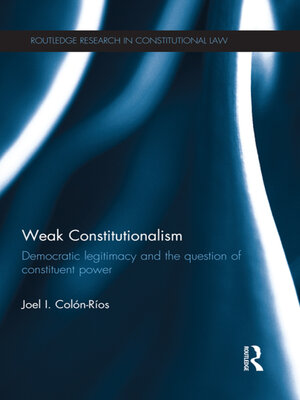 cover image of Weak Constitutionalism